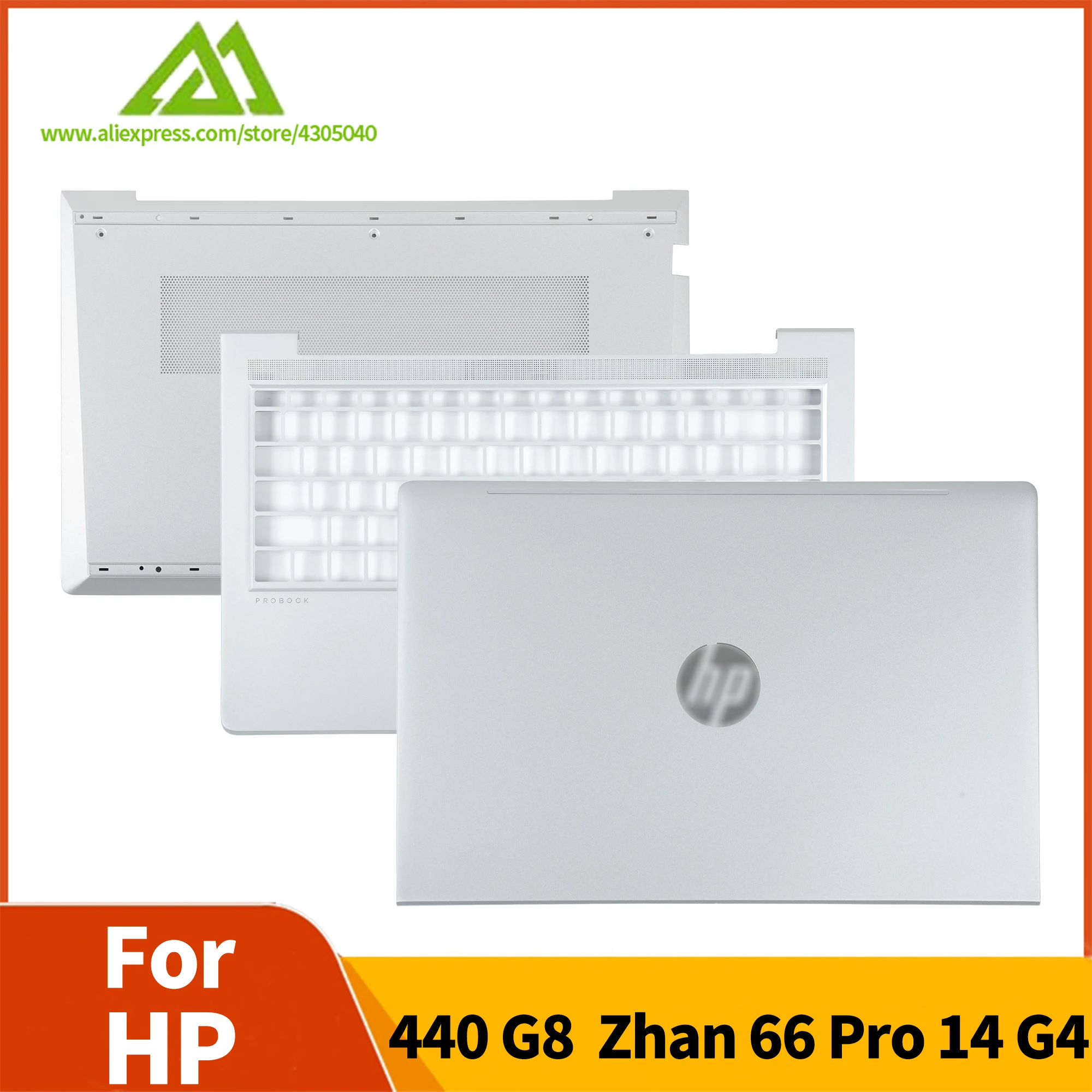 

Новинка для HP Probook 440 445 G8 ZHAN 66 Pro 14 G4 LCD задняя крышка/верхняя крышка/Нижняя крышка серебристый чехол