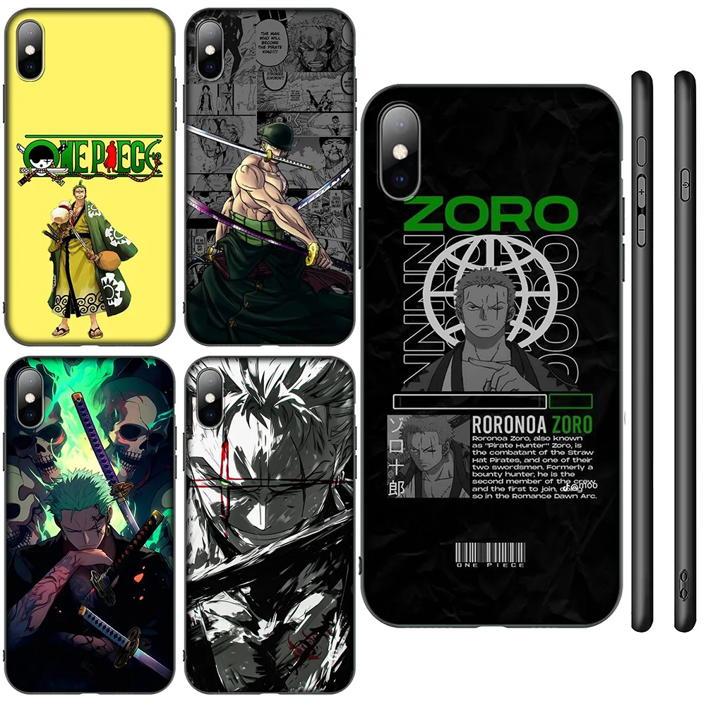 O-One P-Piece Roronoa Zoro New Phone Case for iPhone 16 15 14 13 7 8 Pro Max Mini Plus