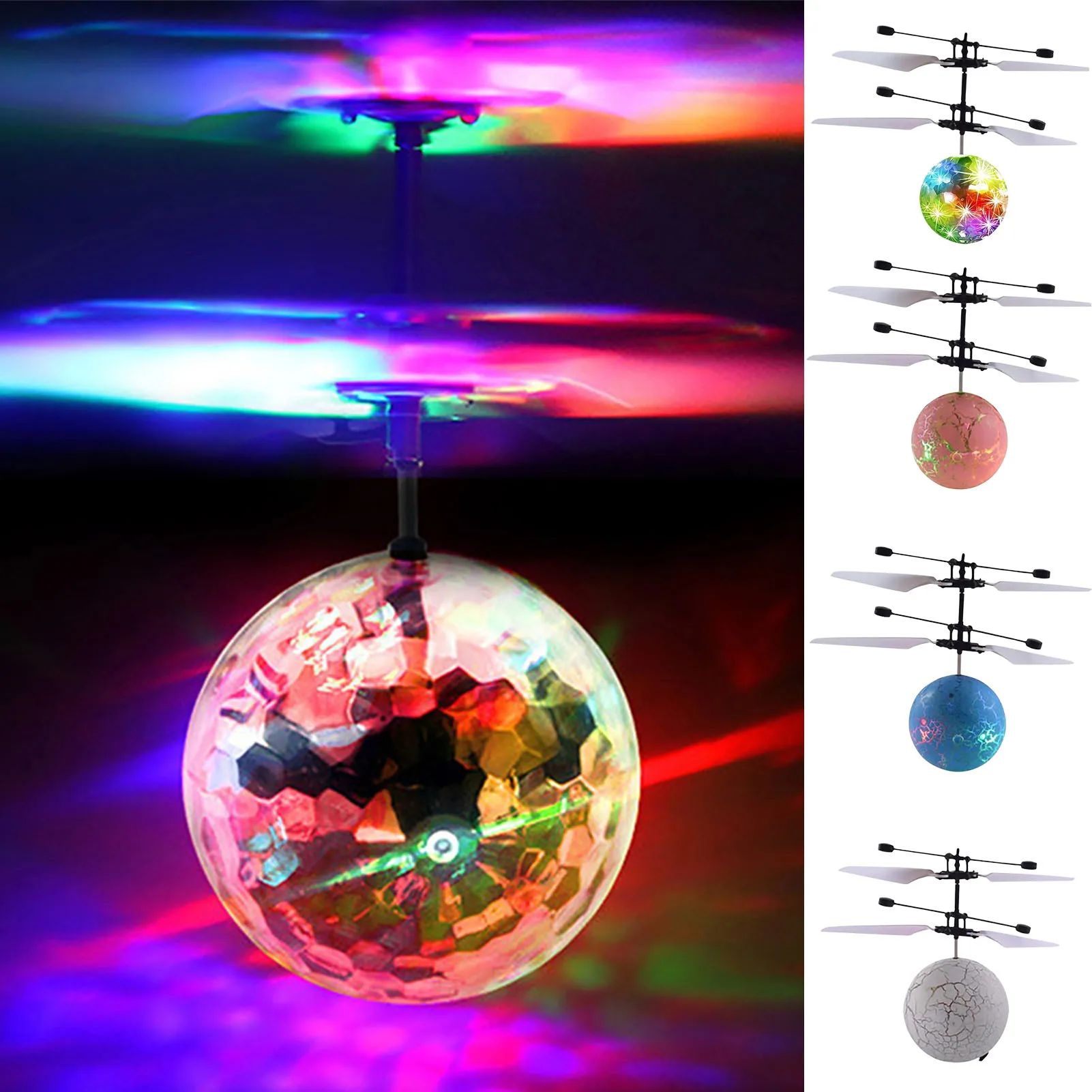 

Цветной мини-Дрон, блестящий светодиодный Радиоуправляемый Дрон, летающий шар, бриллиантовый шар, индукционный Дрон, Квадрокоптер, самолет,...