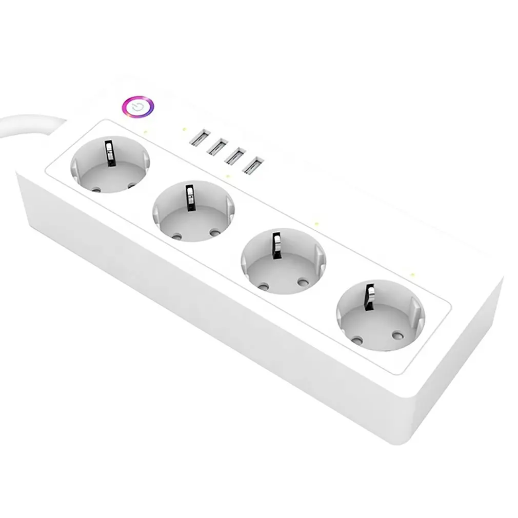 

Smart Socket USB Socket UK WiFi Plug Works With Alexa IFTTT Timing On And Off Smart Phone Voice Remote Control Socket