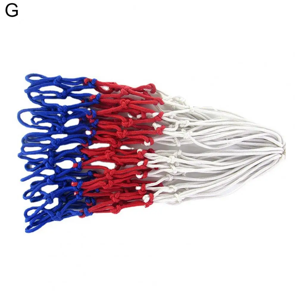 

2Pcs Useful Boys Men Bold Braided Basketball Hoop Mesh Basket Rim Net Easy to Install Sunscreen