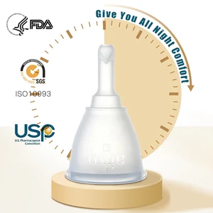 Медицинская силиконовая менструальная чаша с дренажными клапанами, Менструальный коллектор, супер мягкая чашка для женской гигиены, чашка с защитой от боковой утечки