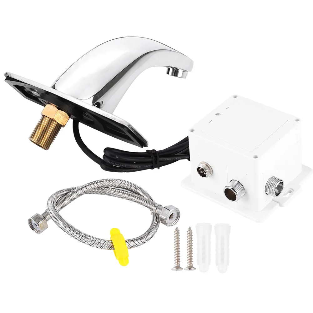 

Luxury Hands Free Sensor Basin Faucet Infrared Touchless Sink Taps with Cable (Ship without batteries) basin basin