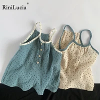 rinilucia summer newest sweet fashion baby girls jumpsuit toddler kid baby girl clothes sleeveless backless bodysuit outfit