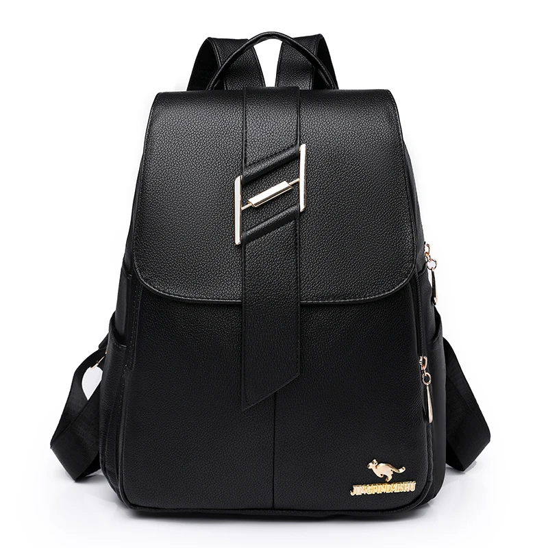 

Luxury Backpack Women's Brand Designer Backpack PU Anti Theft Schoolbags Double Shoulder Single Shoulder Switchable Design Bags