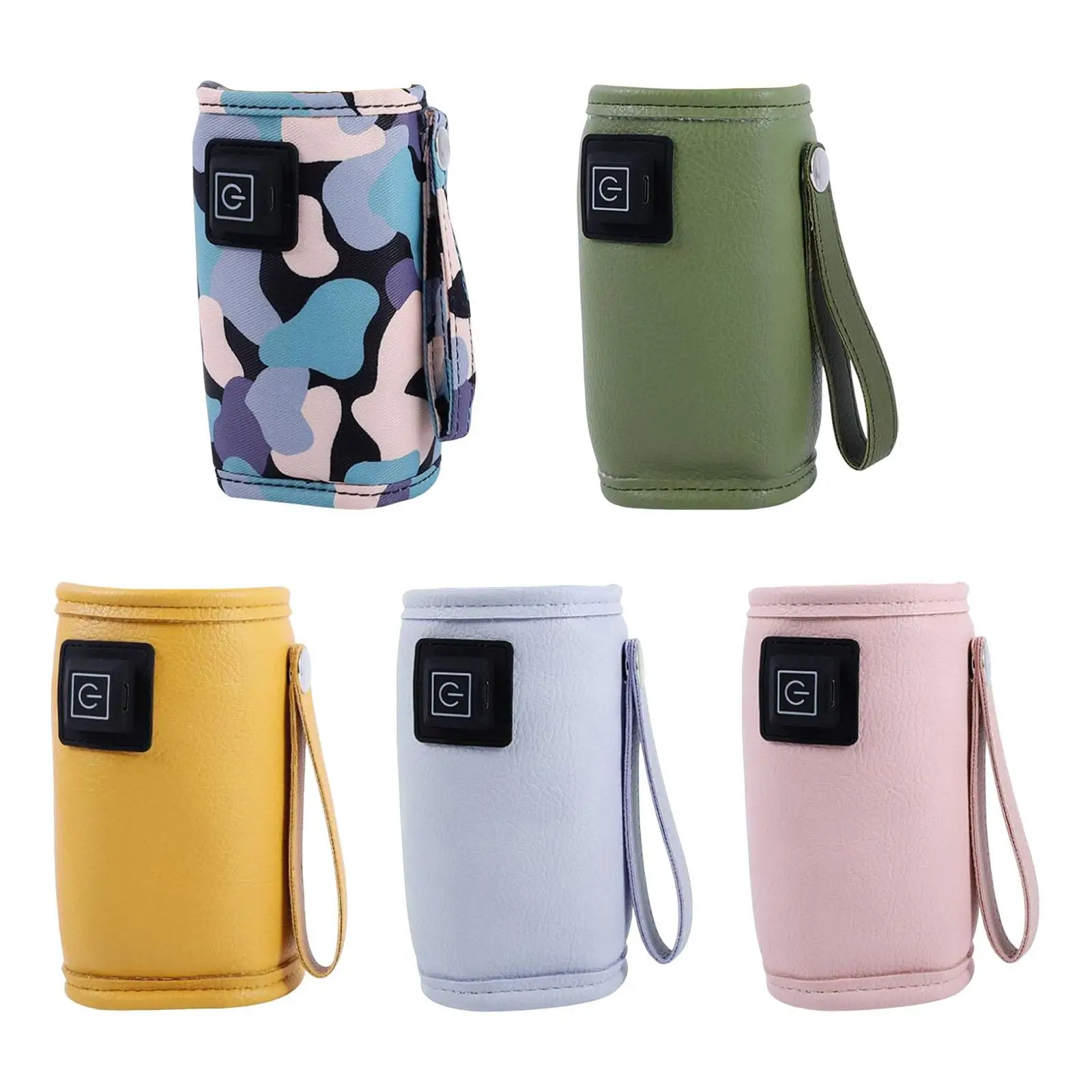 

Portable Baby Bottle Warmer 3 Temperature Foldable USB Thermostat Heater Bag for Indoor, Outdoor Travel Mug Night Feeding Picnic