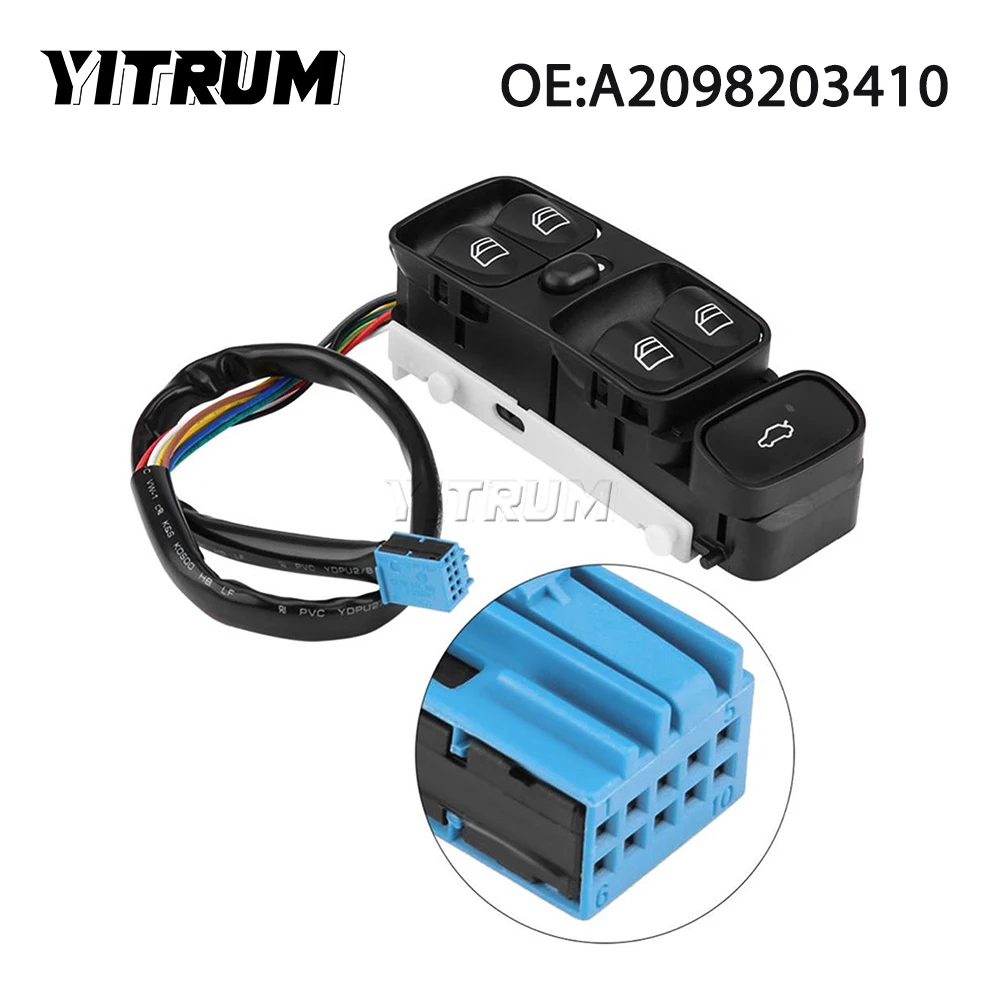 ЮТРИМ А 2098203410 A 2038200110 Переключатель стеклоподъемника для Mercedes-Benz C-Class W203 C230 C240 C280