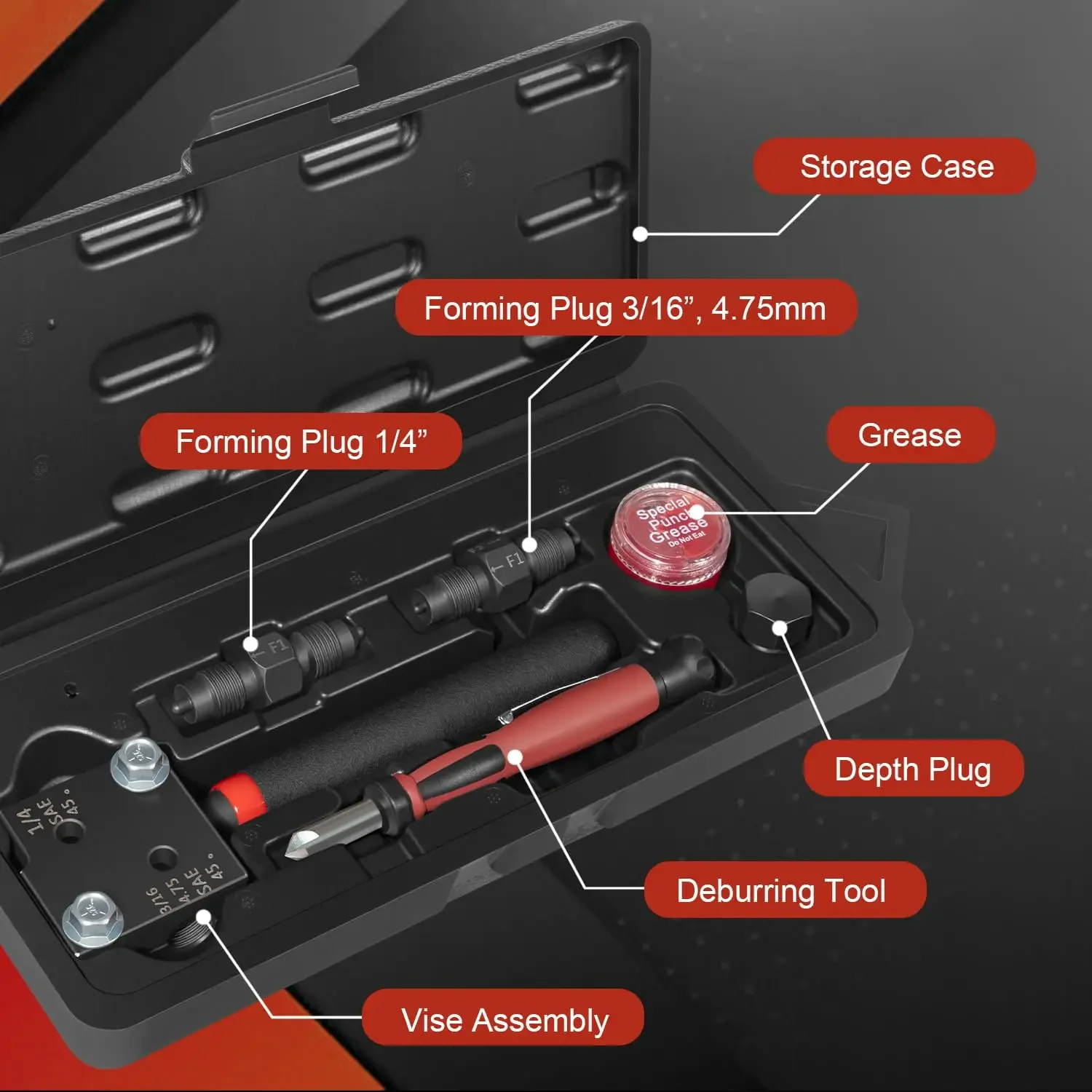 Развальцовочный инструмент 33260 для создания одинарных или двойных расширителей