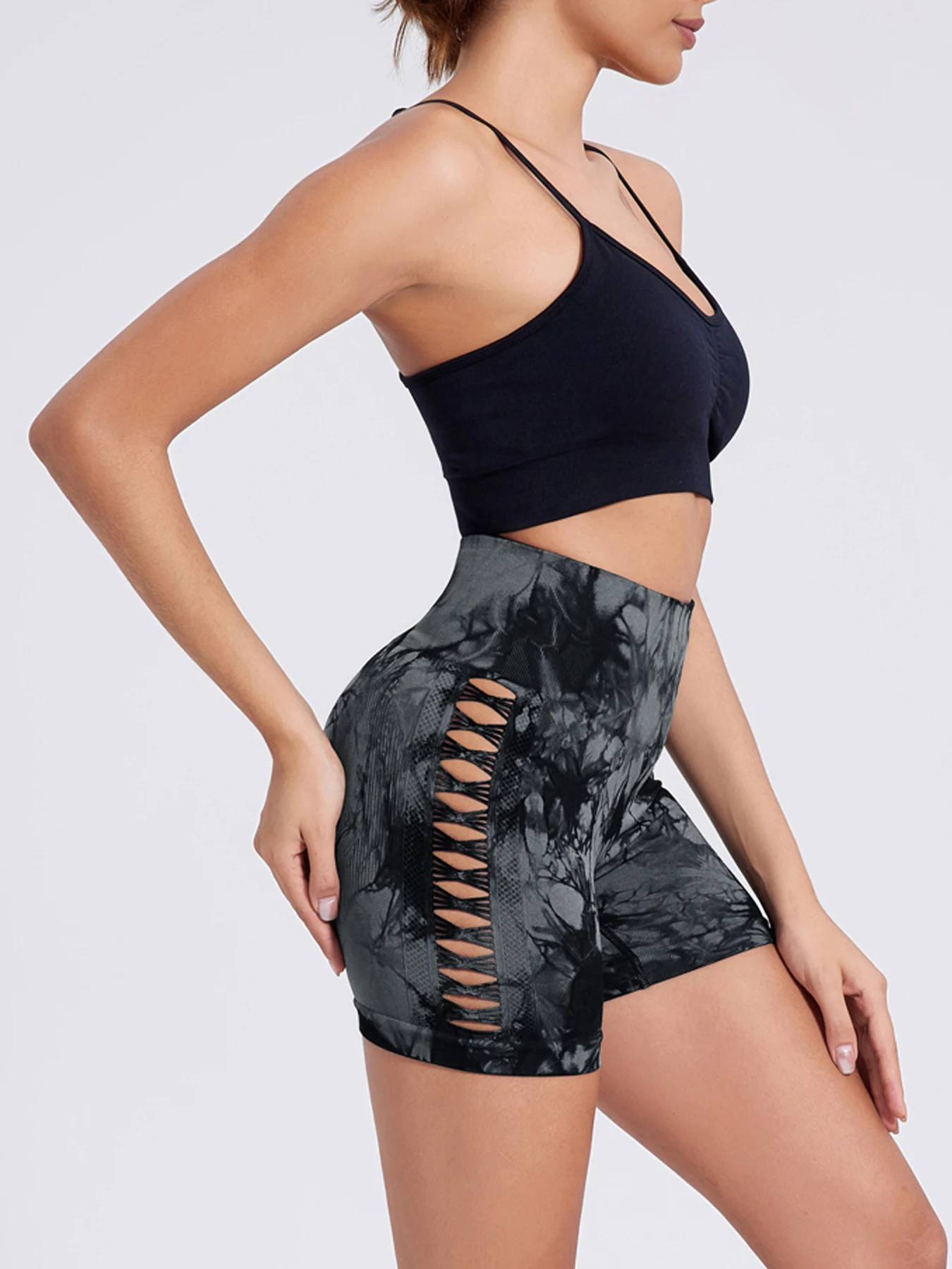 Женские леггинсы с завышенной талией повседневные Леггинсы для бега и фитнеса