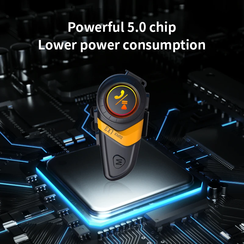 Фото Bluetooth-гарнитура для мотоциклетного шлема, 1200 мА · ч №5