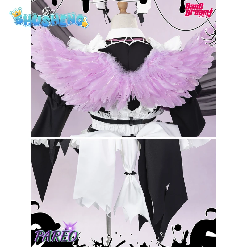 Фото Аниме BanG Dream! Костюм для косплея Nyubara Reona RAS, платье горничной для девочек на Хэллоуин и Рождество, высококачественная новая униформа в стиле Лолита №2