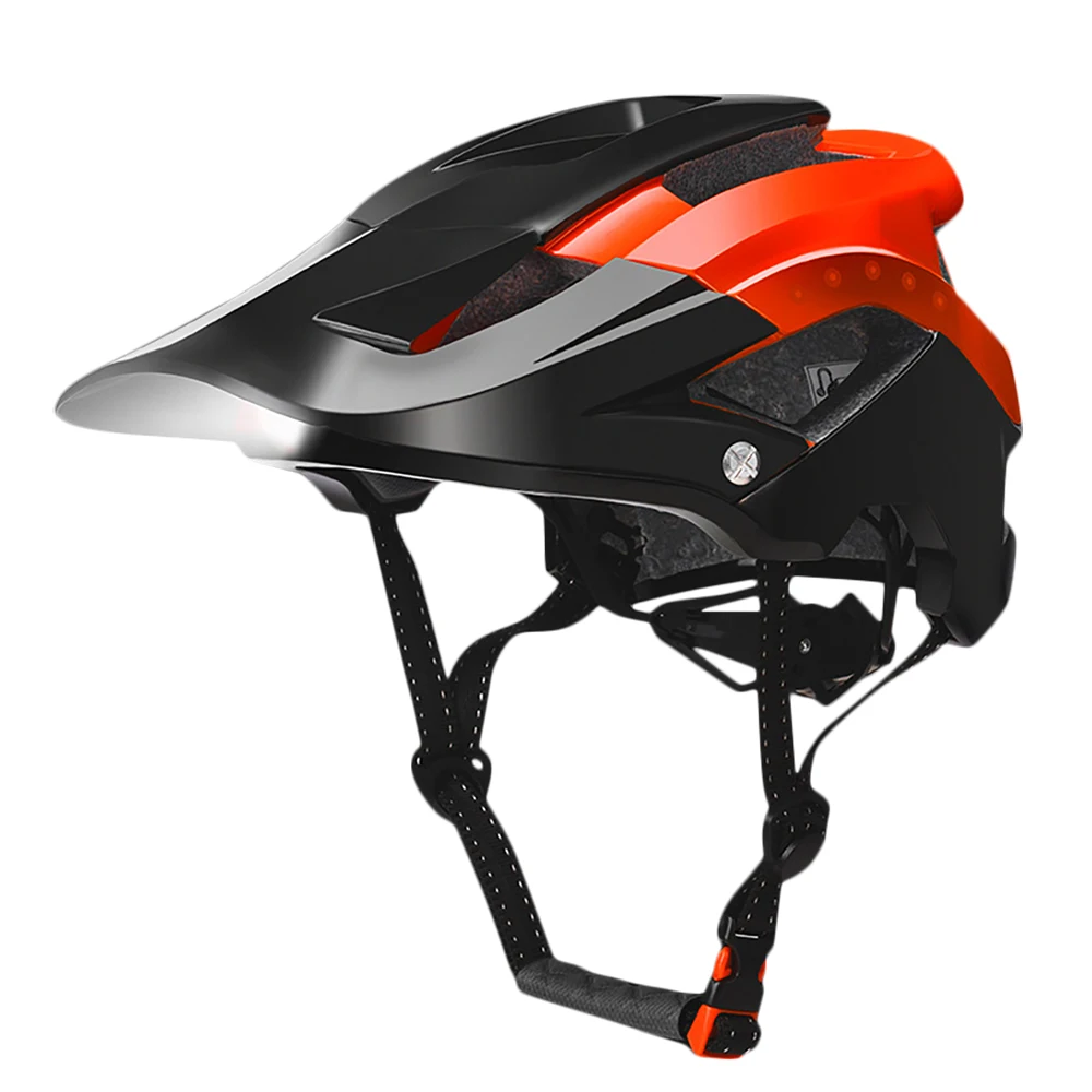 

ROCKBROS Bicycle Helmet Adult Bike Helmet Cycling Helmet with Light Cycling Helmet for Mountain Road Bicycle MTB Helmet Orange