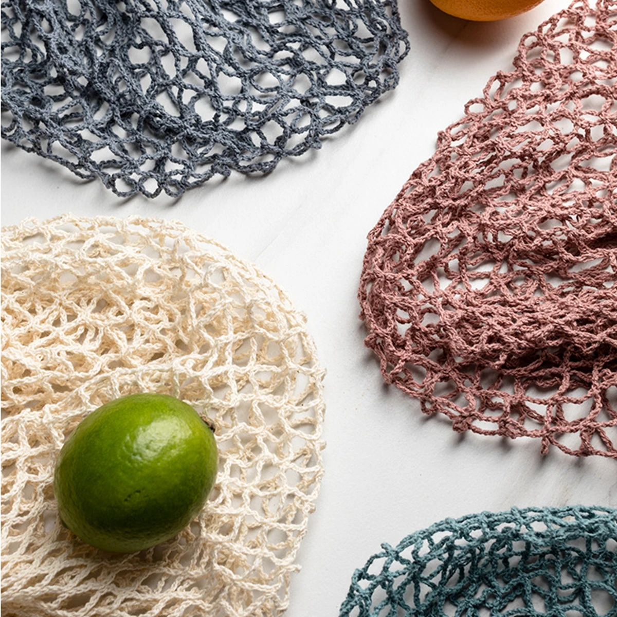 Портативные многоразовые сумки для продуктов сумка фруктов и овощей хлопковый