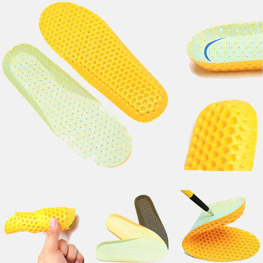 

Летние эластичные дышащие впитывающие спортивные стельки, сотовые сетчатые дышащие буферные стельки для студентов колледжа, военных трени...