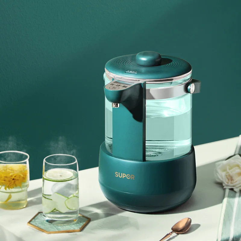 

Supor Thermostatic Electric Kettle Household Multifunctional Thermal Insulation Integrated Glass Smart Electric Thermos 2L