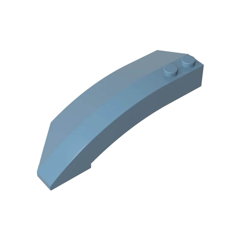 Фото Gobricks 10 шт. 41749 Кирпичи клин изогнутый 8x3x2 детали открытый правый совместимый MOC Building Block для взрослых и детей DIY Развивающая игрушка №2
