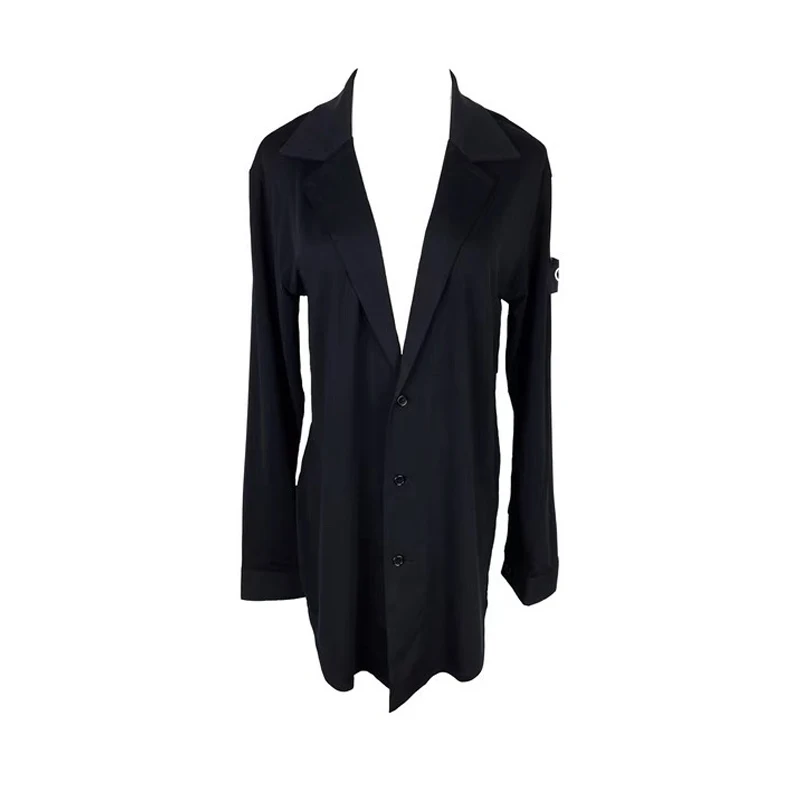 Классическая рубашка для латиноамериканских танцев Мужская черная свободная