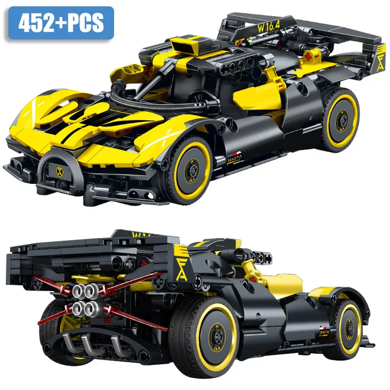 

Технический эксперт, 452 шт., конструктор гоночный автомобиль с багги, городской спортивный автомобиль, желтый суперкар, кирпичи, игрушки для детей, подарки