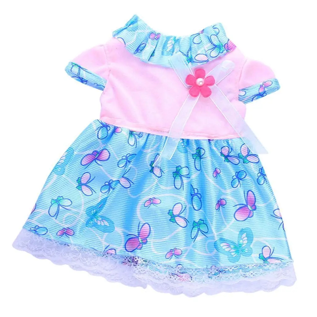 

Handmade Fashion Oufits, Daily Party Butterfly Printed Dress for American