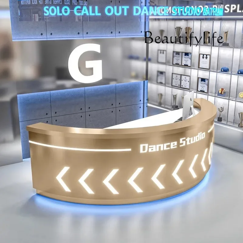 Простая современная стойка регистрации из нержавеющей стали танцевальная