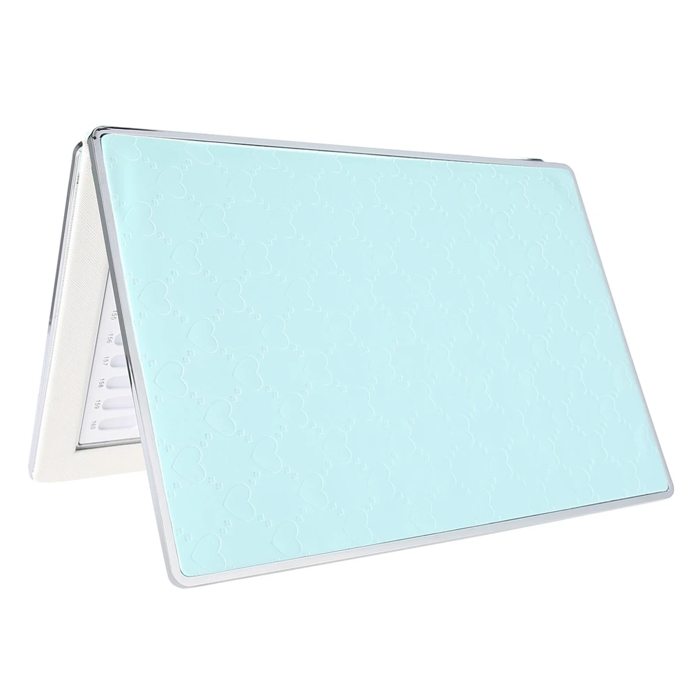 

160 Slots Nail Gel Color Card Nail Polish Display Chart Book Nail Art Showing Shelf Blue