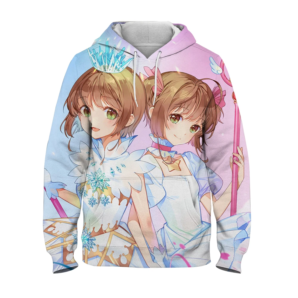

Japan Anime Cardcaptor Sakura Printed Men Hoodie Style Loose Streetwear Pullovers Tops Long Sleeves Unisex Sweatshirts Winter