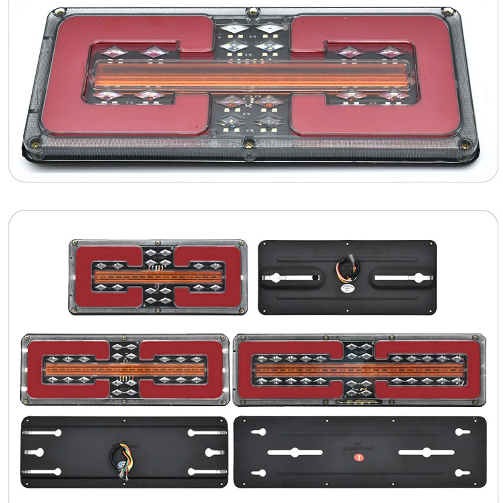 Светодиодный задний фонарь для грузовика 2 шт. 12/24 в