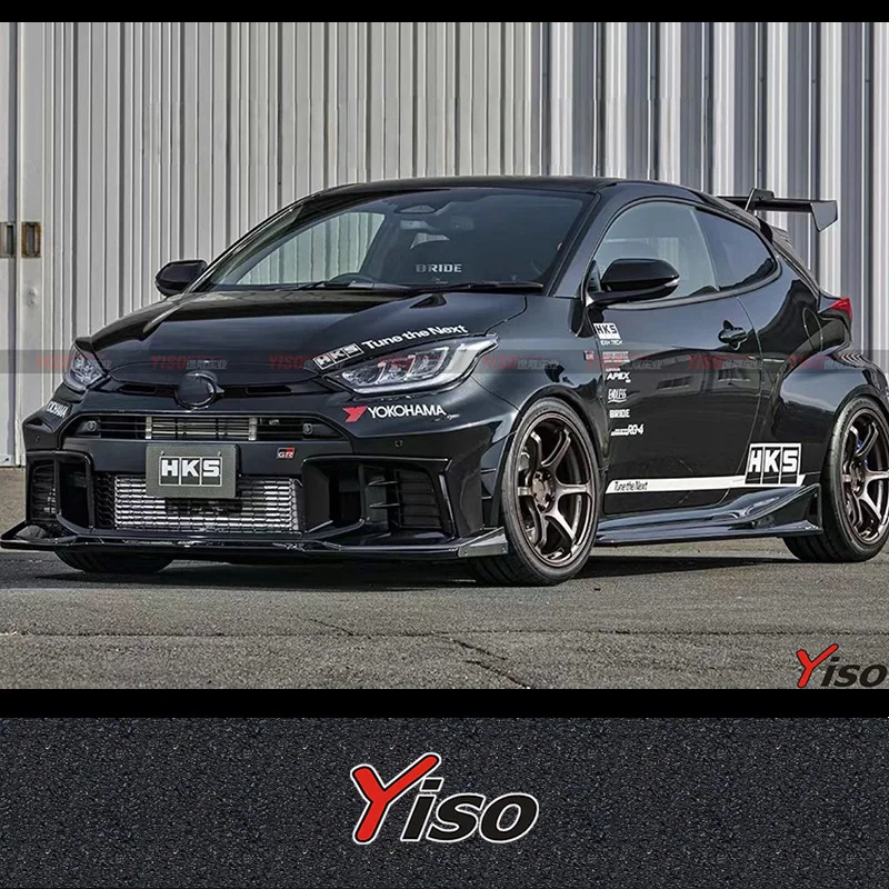 Фото Подходит для новой версии YARIS GR YARIS, аэродинамический комплект HKS из карбона: передний спойлер, боковые юбки, заднее крыло, задний спойлер. №2