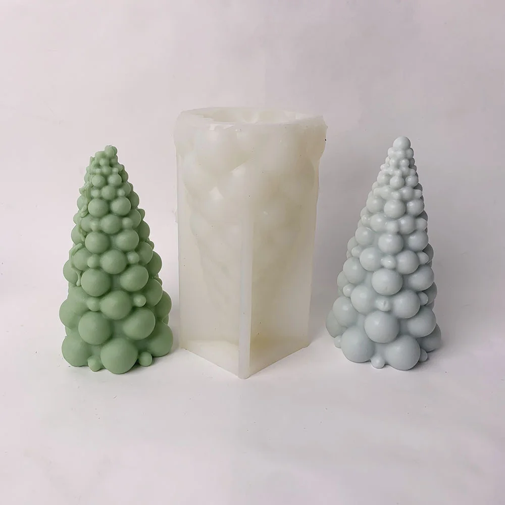 Новая силиконовая 3D форма в виде пузырьков для рождественской елки свечи