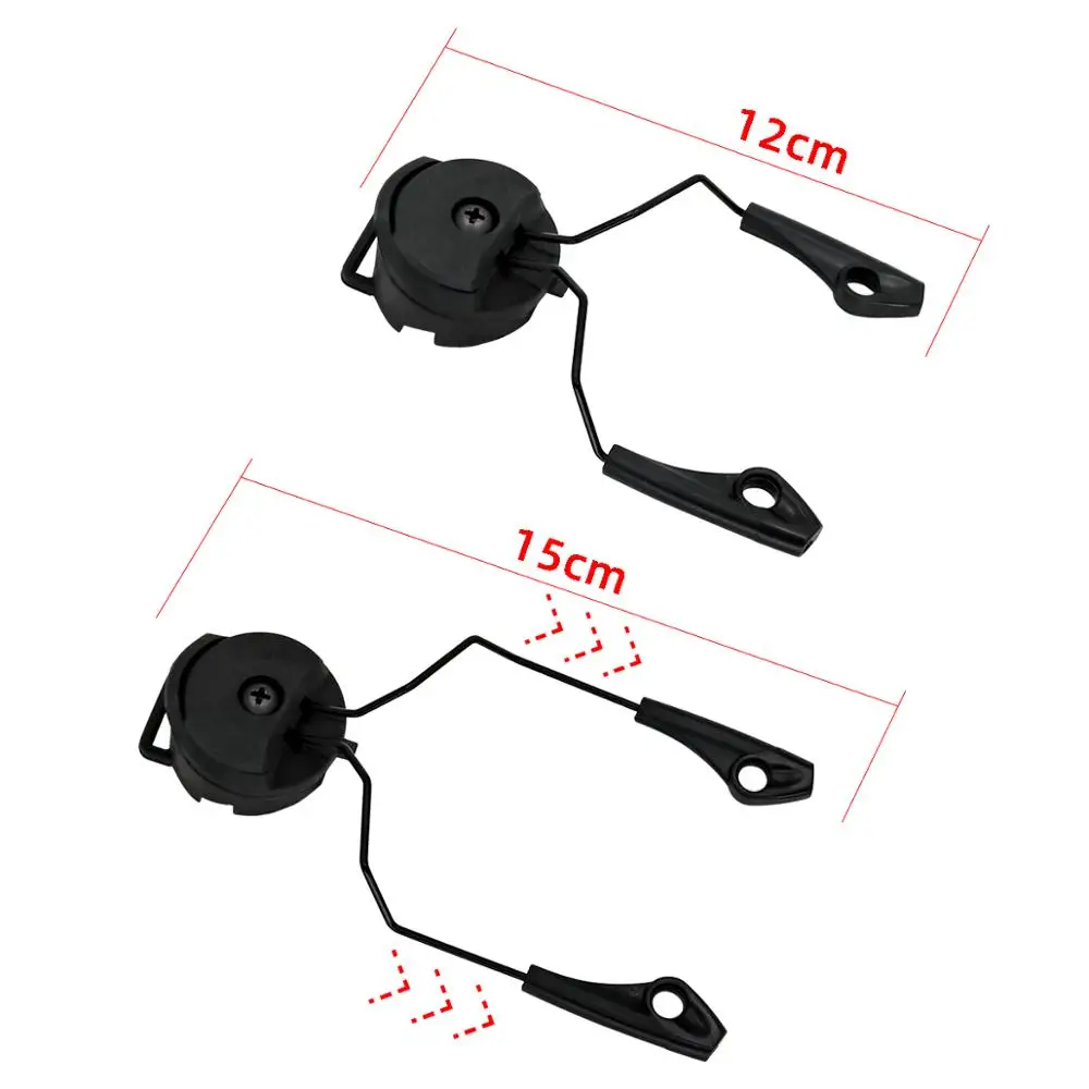 electronic earmuf arc ops core helmet rail adapter tactical headphone stand for howard leight impact sport hunt shooting headset free global shipping