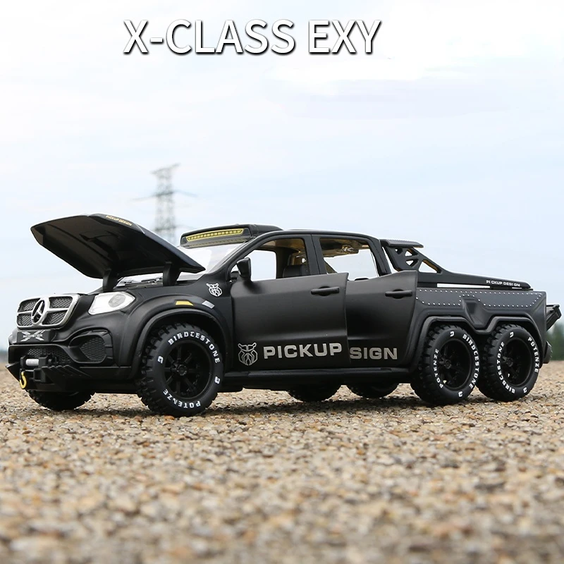 1/28 пикап-монстр Benc EXY X-Class модель из сплава литой под давлением игрушечный