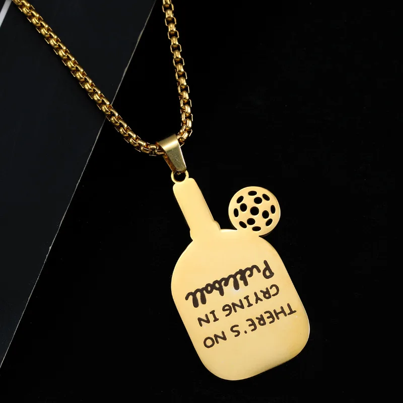 Оригинальное инновационное ожерелье из нержавеющей стали с маркировкой Pickleball