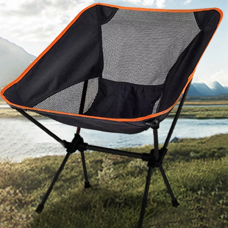 

Portable Folding Picnic Chair Detachable Outdoor Camping Moon Chairs Beach Fishing Chair Ultralight Travel Hiking BBQ Seat Tools
