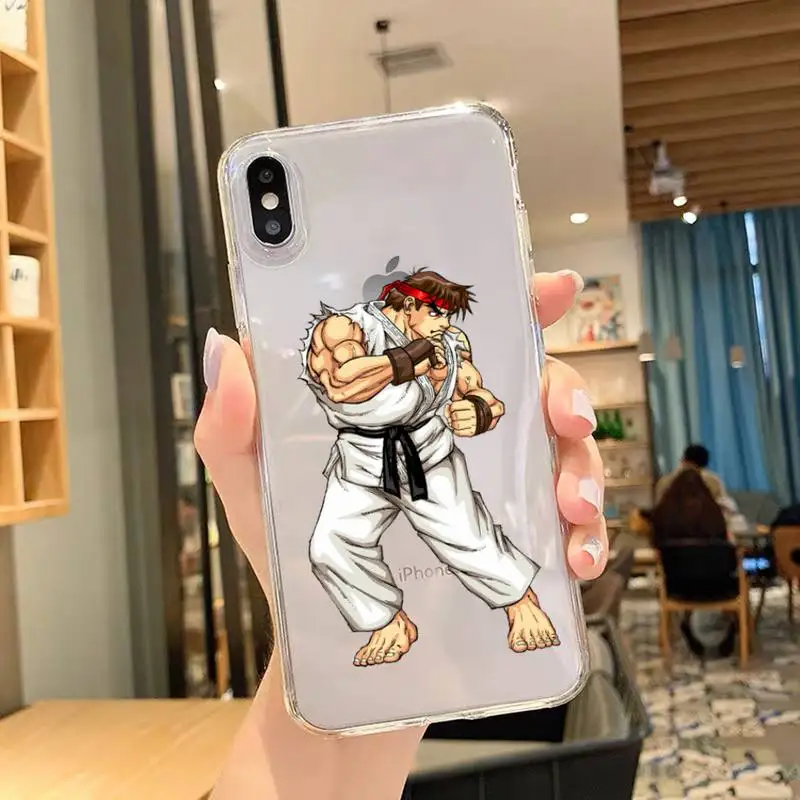 Прозрачный чехол для телефона с изображением истребителей игры улица iPhone 11 12 Mini 13