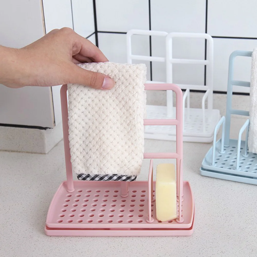 

Kitchen Dish Cloth Drain Rack Storage Holders Rag Dishcloth Towel Rag Hanging Shelf Sponge Soap Racks Organizer