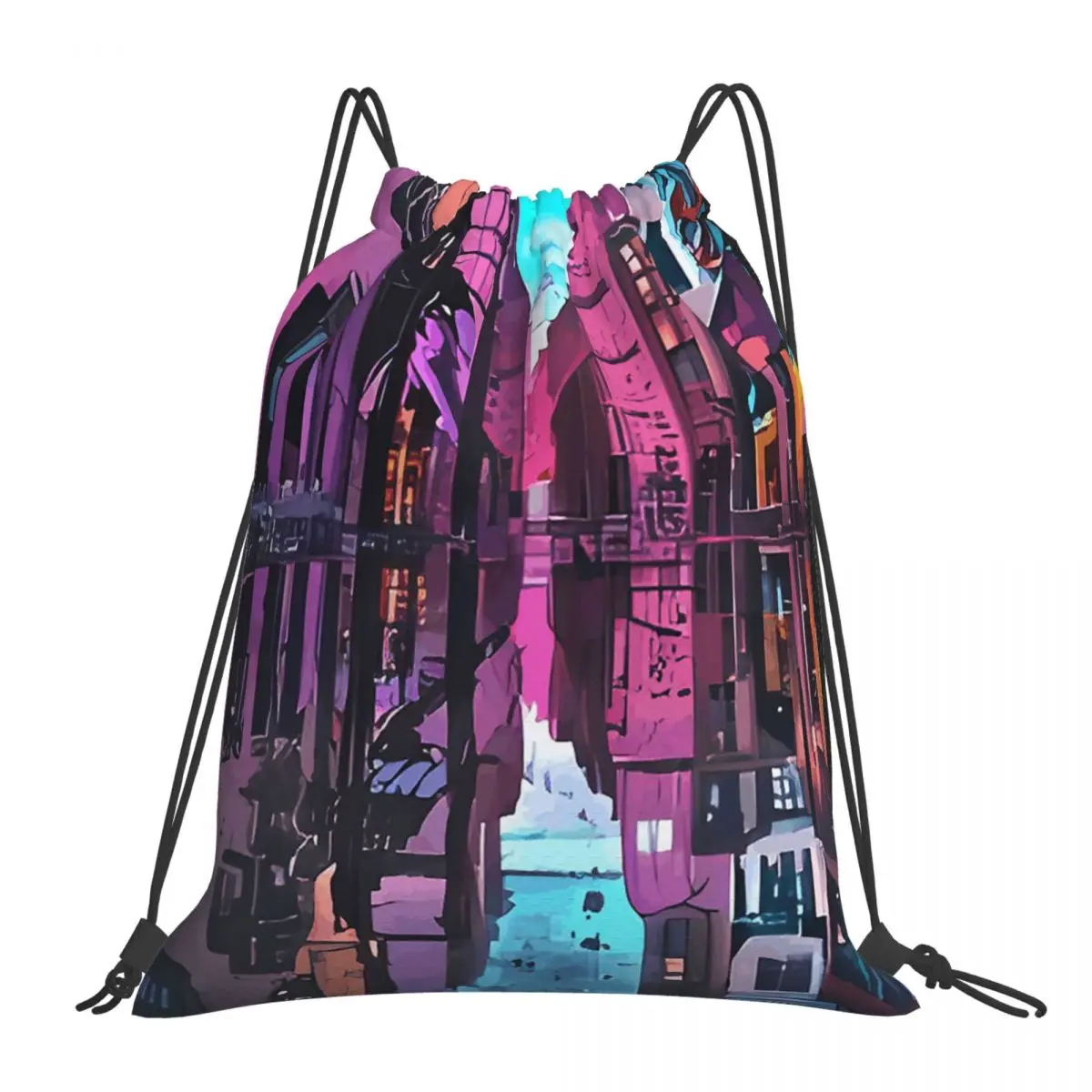 

Transpire Enigmatic Moments Backpacks Casual Portable Drawstring Bags Drawstring Bundle Pocket Sundries Bag Book Bags For Woman