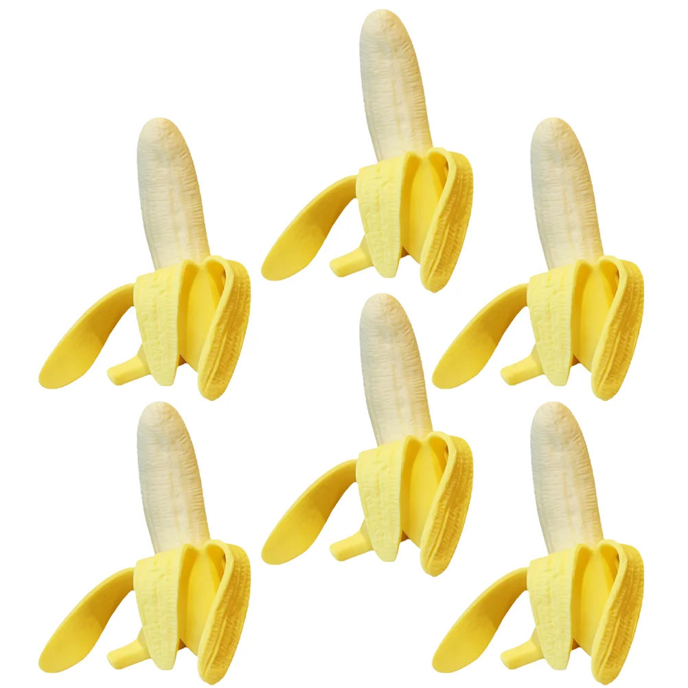 

Portable Pressure Toy Children Supply Bananas Fruit Shaped Squeeze Interesting Fruits Stretchy Toys