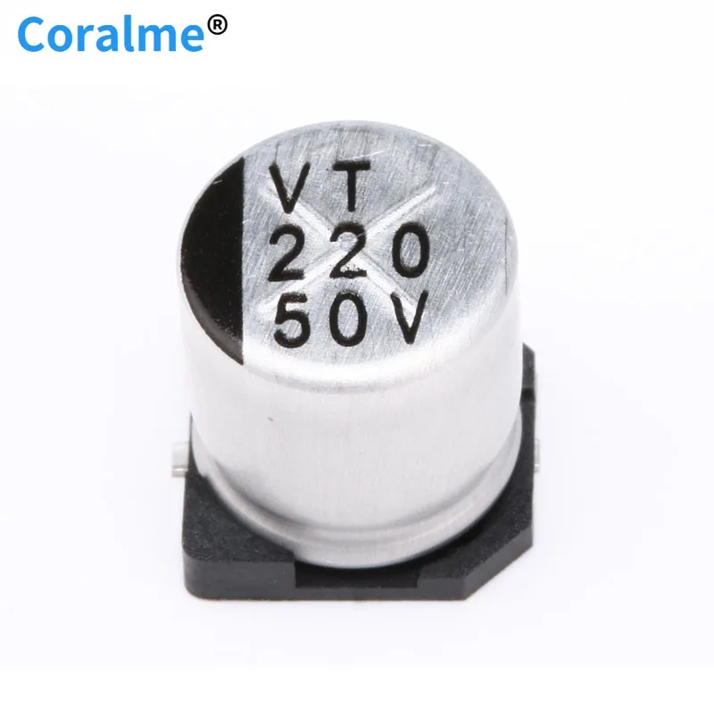 

10 pcs 50V 220UF SMD Aluminum Electrolytic Capacitors 10*10.2MM