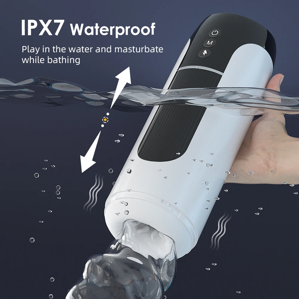 IPX7 Waterproof Automatic Male Masturbator Inner Telescopic Vibration Blowjob Masturbation Cup Sex Toys for Men Adult Goods