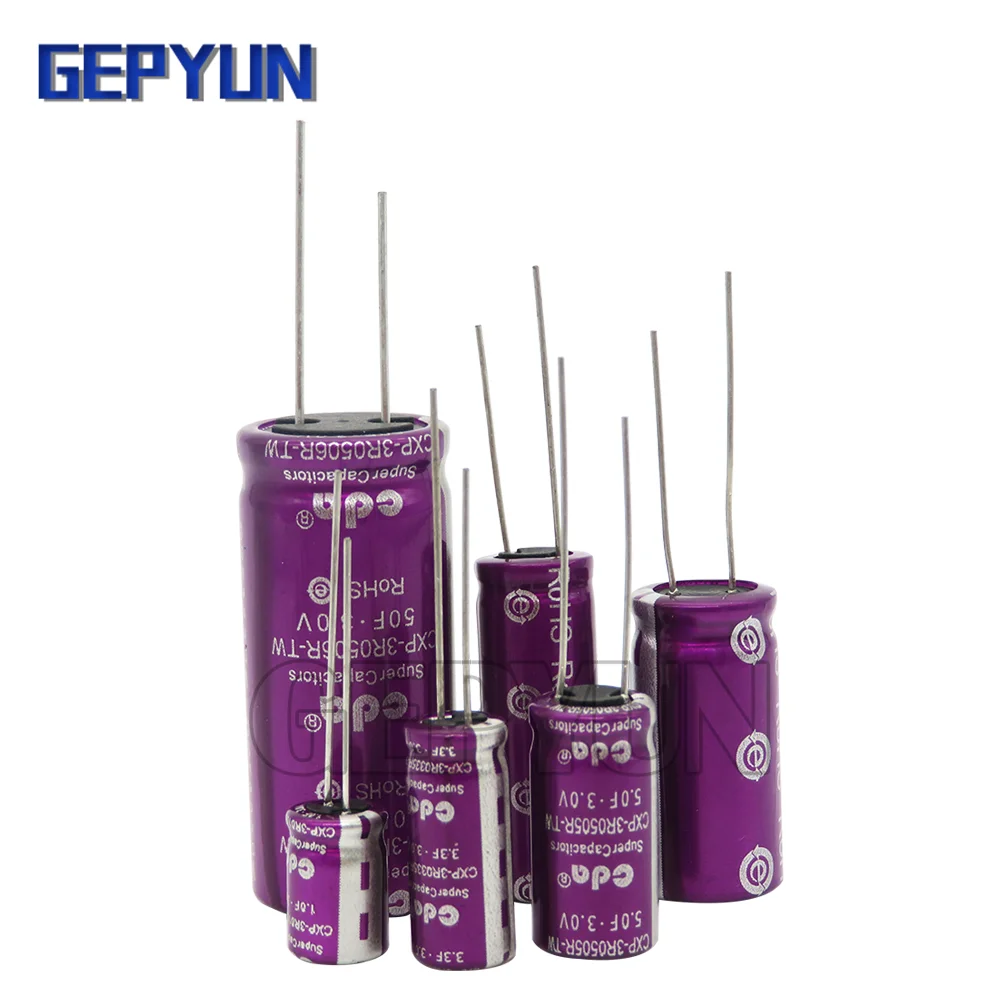 Суперконденсатор фарад конденсатор 3 0 в CDA 1F 2.0F 3.3F 5F 7F 10F 15F 20F 25F 30F 50F 60F 100F 120F 1 шт. |