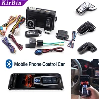 Car Alarm With Autostart Push One Button Auto Start Stop Keyless Entry System Smart Key Remote Start Kit Automotive Accessories