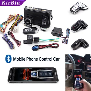 car alarm with autostart push one button auto start stop keyless entry system smart key remote start kit automotive accessories free global shipping