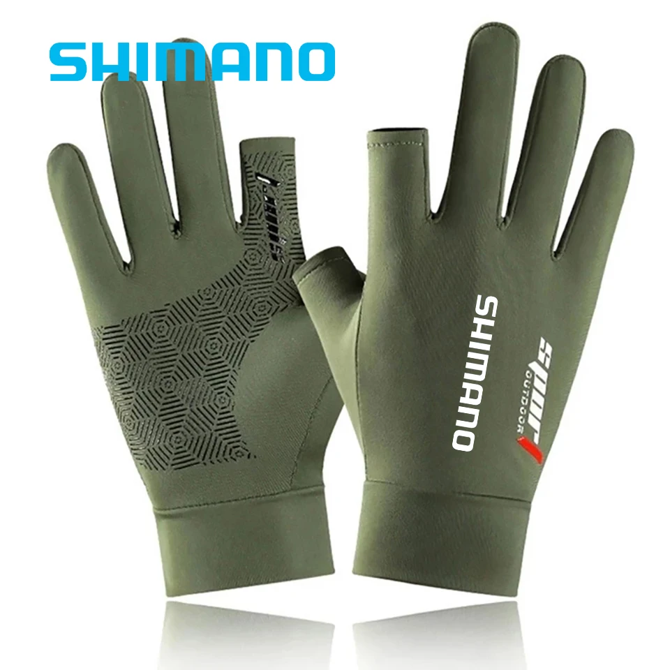 Fishing Gloves for Fishing Professional Sun Protection Breathable Ice Silk Quick Dry Anti-Slip Fishing Accessories Outdoor Sport