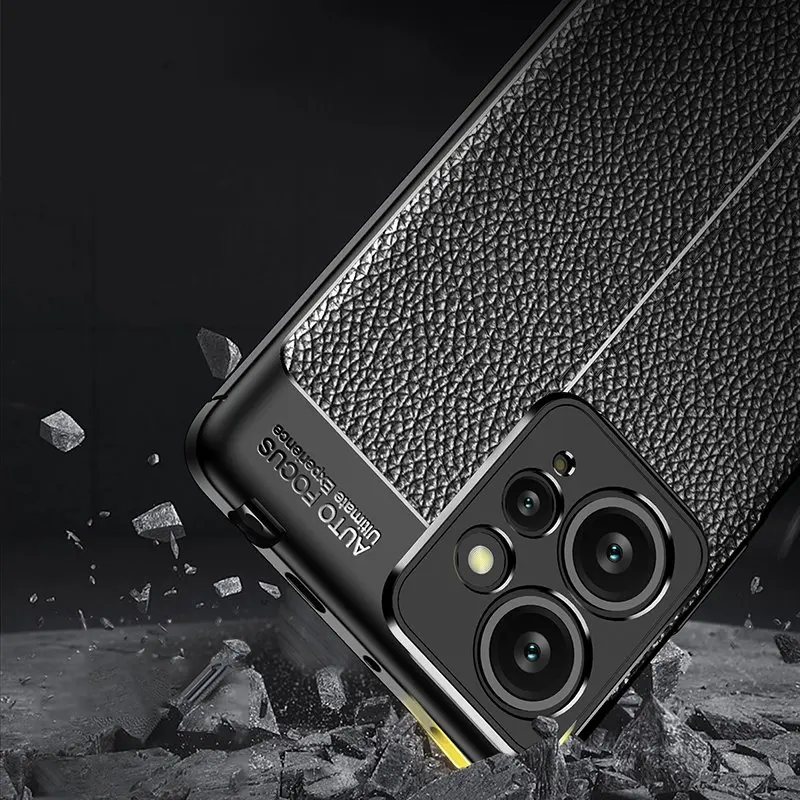 For Redmi Note 12 4G Global Case For Redmi Note 12 Cover Shockproof TPU Soft Leather Phone Funda Shell Bumper For Redmi Note 12