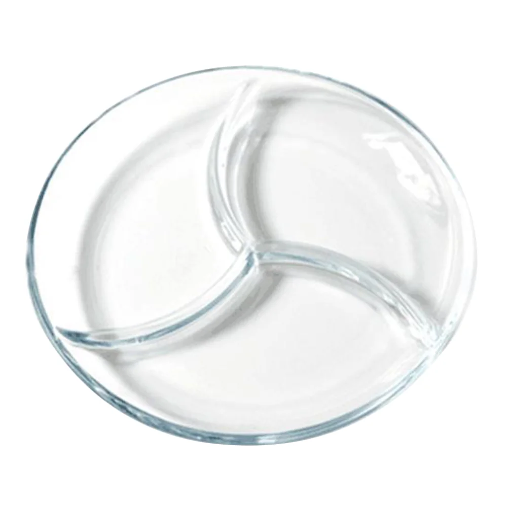 

Serving Tray Plate Portion Snack Control Divided Candy Platesfruitplatter Bariatric Box Glasssnack Nut Platters Clear Appetizer