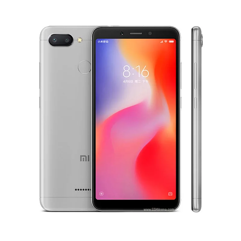 Оригинальный Смартфон Xiaomi Redmi 6 4 ГБ 64 googleplay сканер отпечатка пальца восемь ядер