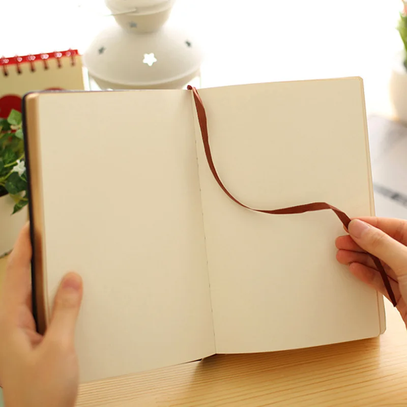 Супер толстый винтажный кожаный чехол с золотой оправой 208 листов пустой блокнот