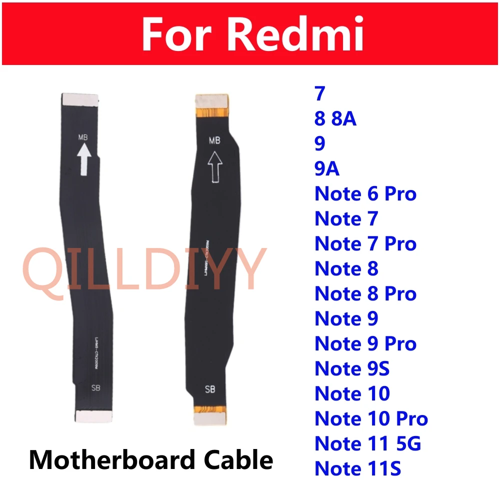 

Original New Main Motherboard Flex Cable For Xiaomi Redmi 9 7 8 8A Note 11 10 9 8 7 6 Pro 9S 11S 5G Flex Logic Board Parts