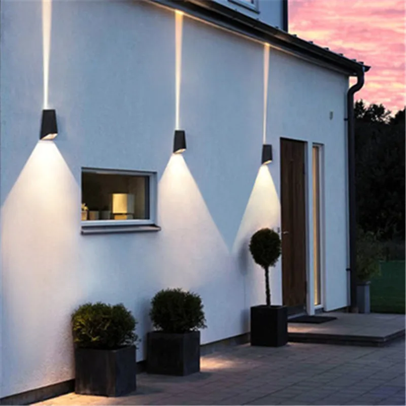 

12W Modern Outdoor LED Porch lights Black Color lighting For aisle Porch balcony Bedroom Living Room Decorative Luster Lamps