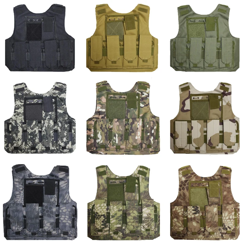 

Children Outdoor CS Shooting Protection Gear Vest Kid Military Combat Training Camping Hunting Multi-function Tactical Waistcoat